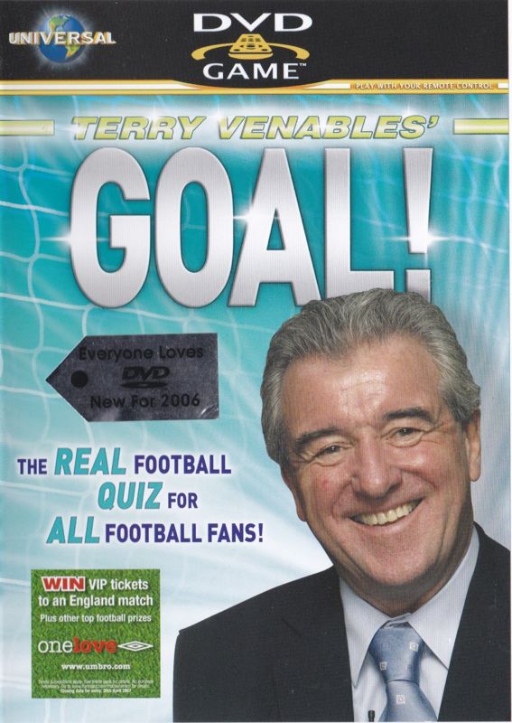 Front Cover for Terry Venables' GOAL! (DVD Player): The silver sticker is removeable