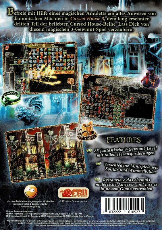 Back Cover for Cursed House 3 (Windows) (Play+Smile release)
