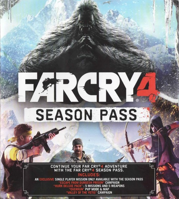 Extras for Far Cry 4 (Limited Edition) (Windows): Season Pass - Front