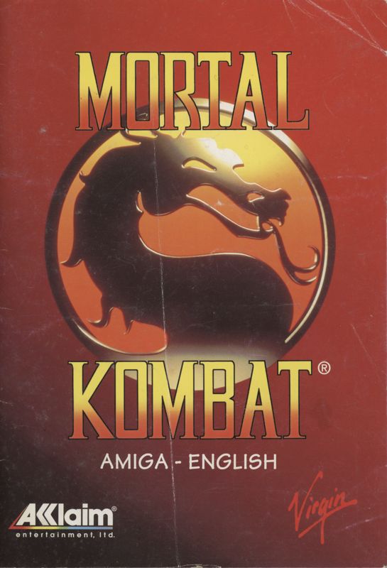Manual for Mortal Kombat (Amiga): Front