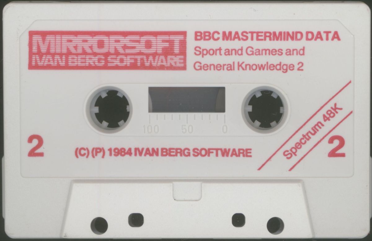 Media for BBC Mastermind (ZX Spectrum)