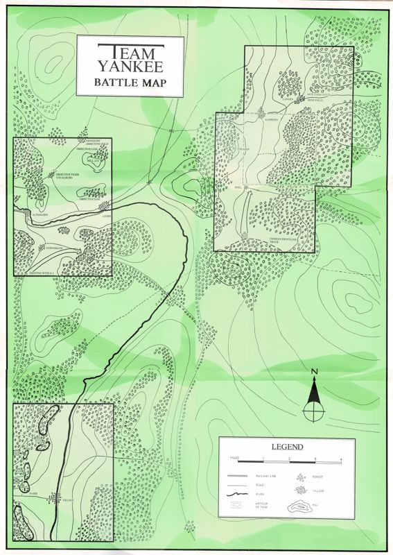 Map for Team Yankee (DOS) (5,25'' Disk release)