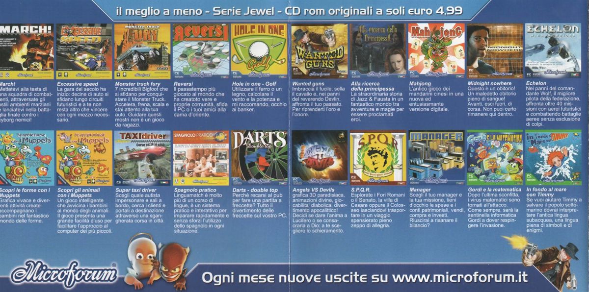 Advertisement for Angels Vs Devils (Windows) (Jewel Series (Microforum Italia)): Jewel Series' catalog - Full