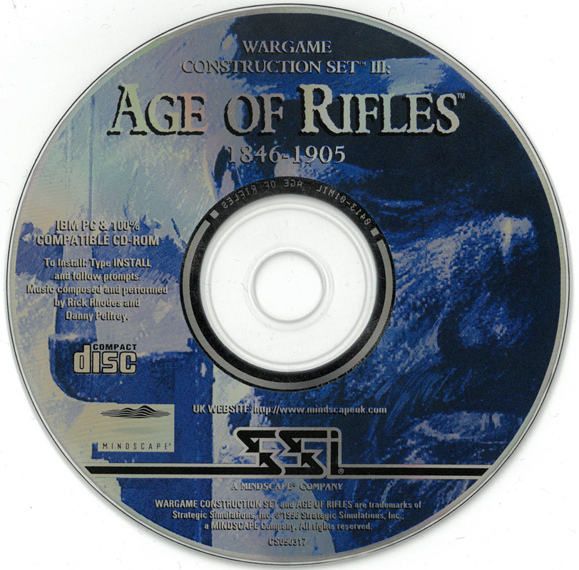 Media for Wargame Construction Set III: Age of Rifles 1846-1905 (DOS)