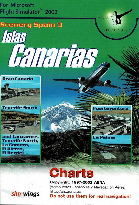 Manual for Scenery Spain 3: Canary Islands (Windows): Front
