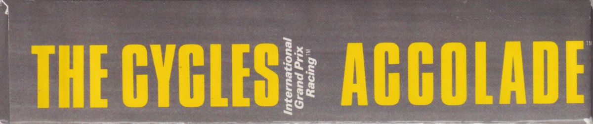 Spine/Sides for The Cycles: International Grand Prix Racing (Amiga): Bottom