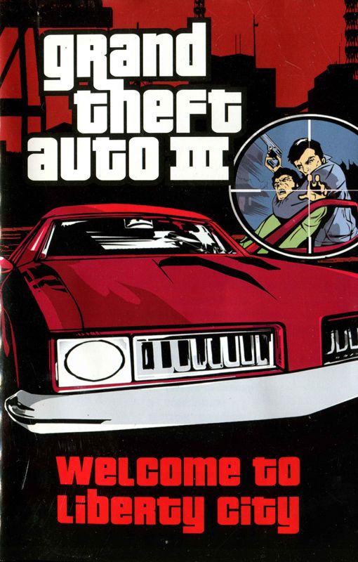 Manual for Grand Theft Auto III (PlayStation 2) (Platinum release): Front