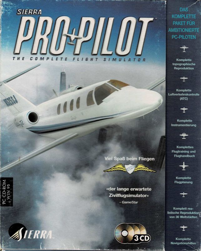 Front Cover for Sierra Pro Pilot 98: The Complete Flight Simulator (Windows)