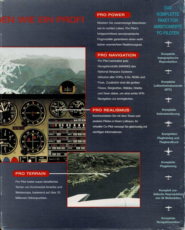 Inside Cover for Sierra Pro Pilot 98: The Complete Flight Simulator (Windows): Right