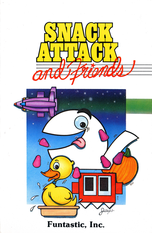 Front Cover for Snack Attack and Friends (Apple II)