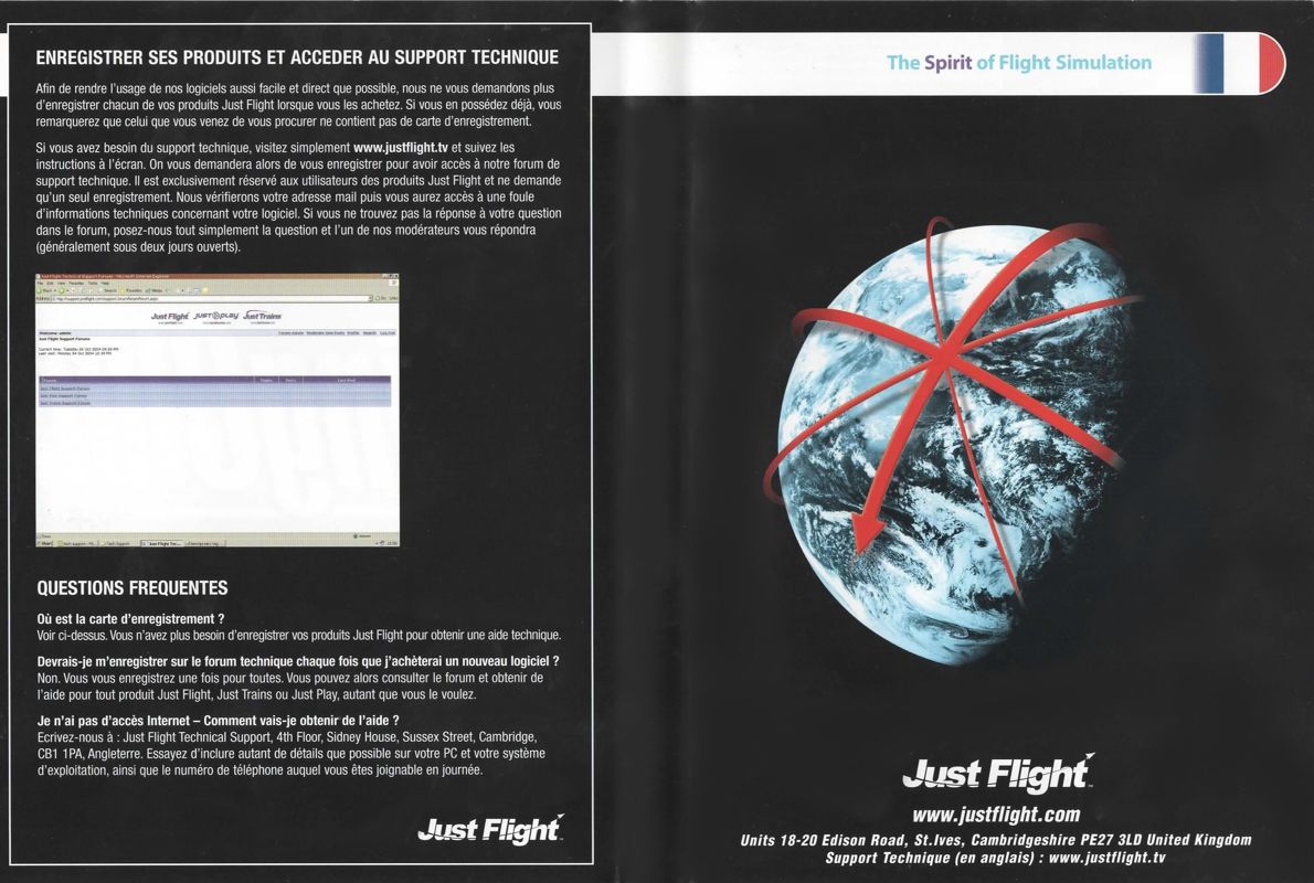 Inside Cover for Flying Club (Windows): Full Cover