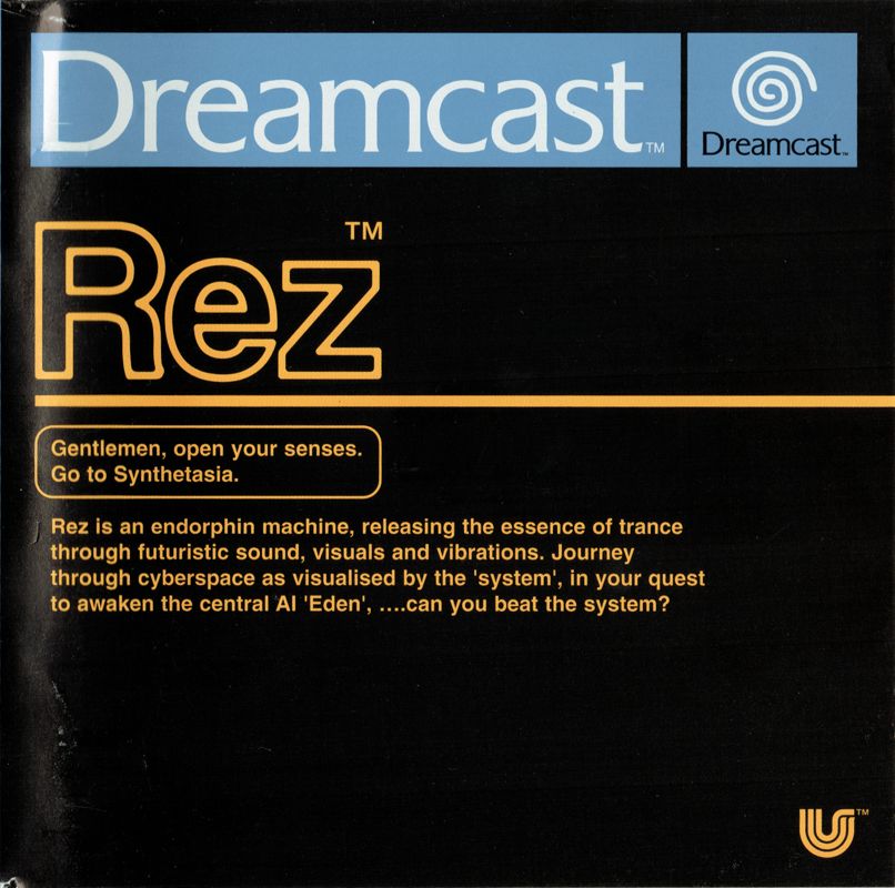 Manual for Rez (Dreamcast): Front