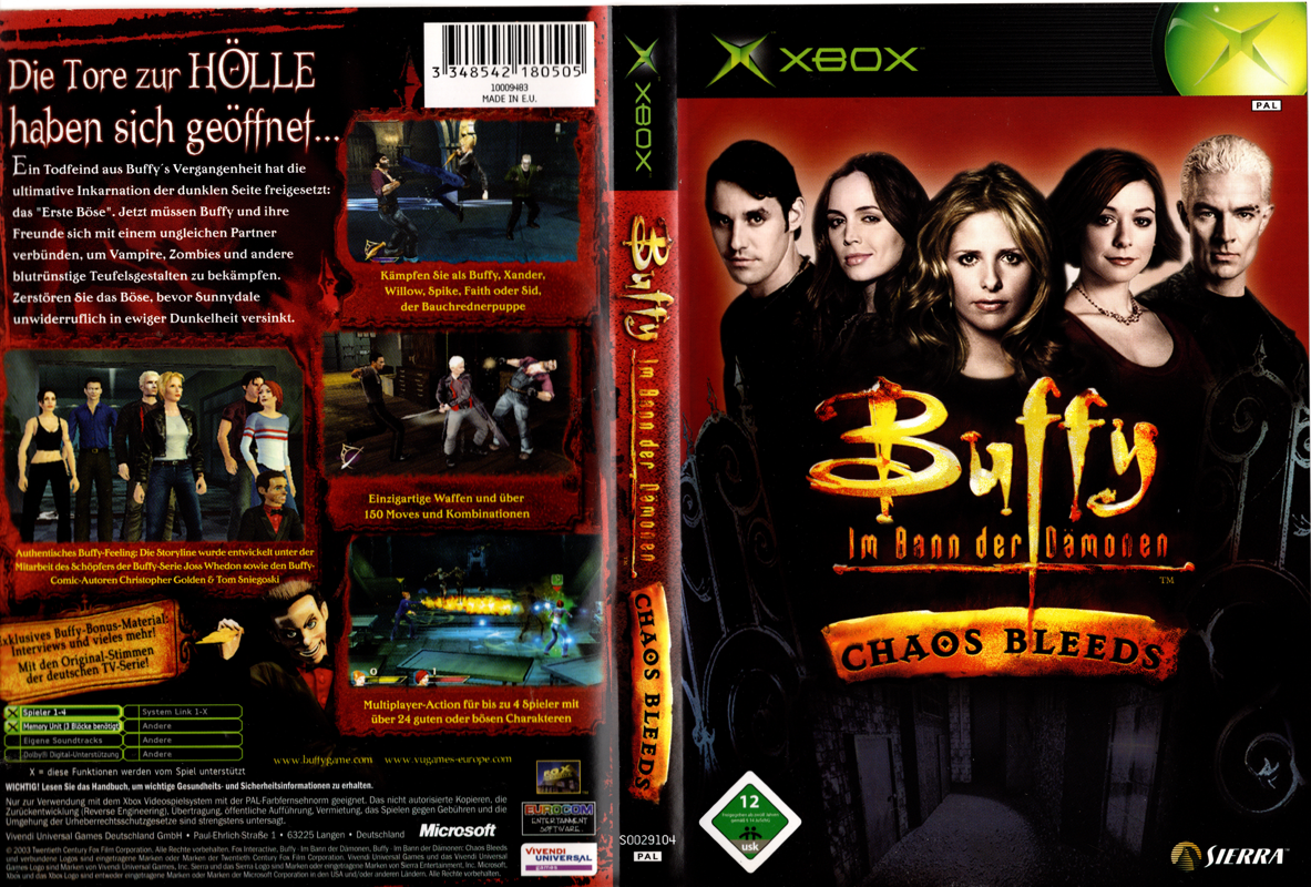 Full Cover for Buffy the Vampire Slayer: Chaos Bleeds (Xbox)