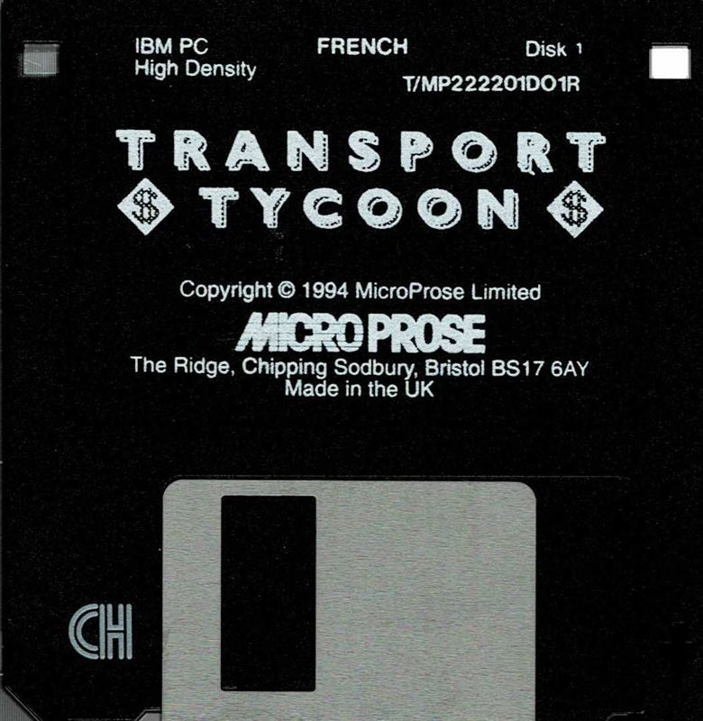 Media for Transport Tycoon (DOS): Disk 1