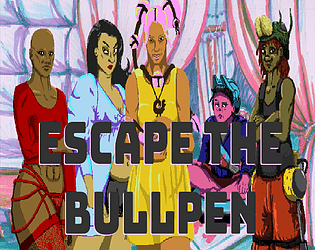 Front Cover for Escape the Bullpen (Linux and Macintosh and Windows) (itch.io release)