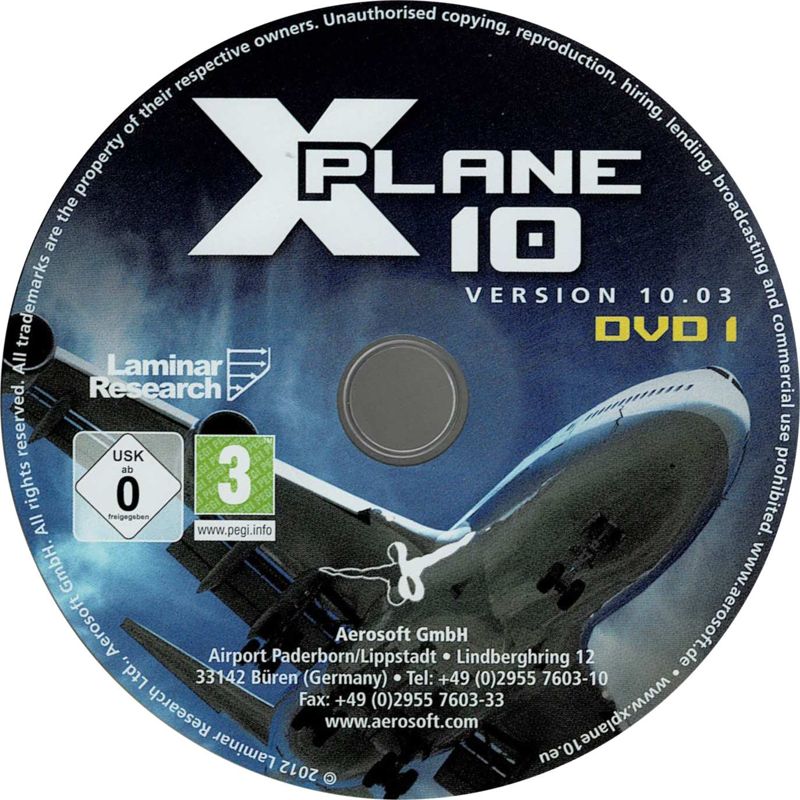 Media for X-Plane 10: Global Edition (Linux and Macintosh and Windows): Disc 1