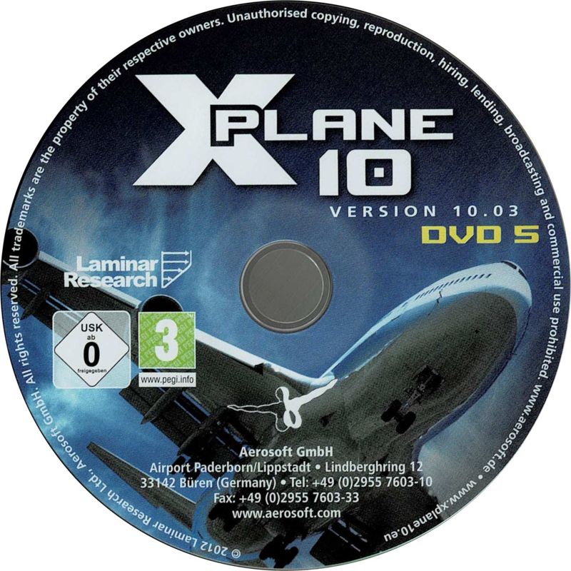 Media for X-Plane 10: Global Edition (Linux and Macintosh and Windows): Disc 5