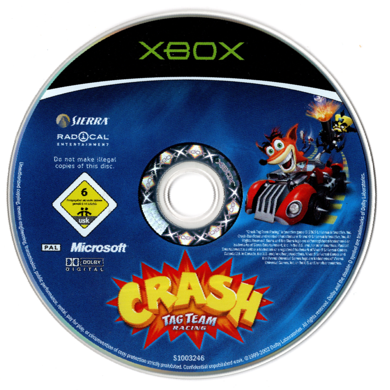 Crash Tag Team Racing cover or packaging material - MobyGames