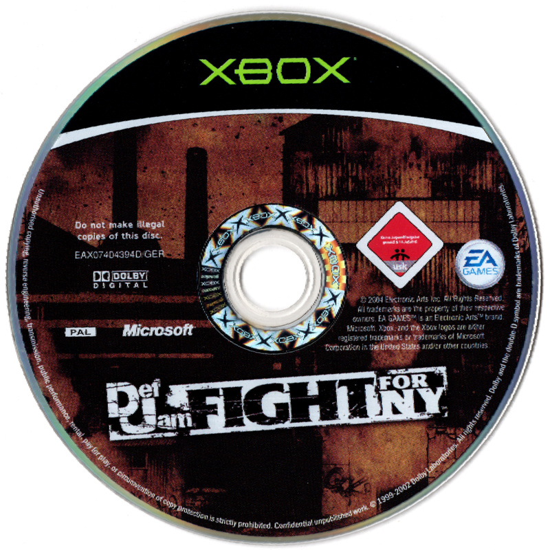 Custodia Sostitutiva Xbox Con Copertina - Def Jam Fight For NY - NO GIOCO, Solo Box Art