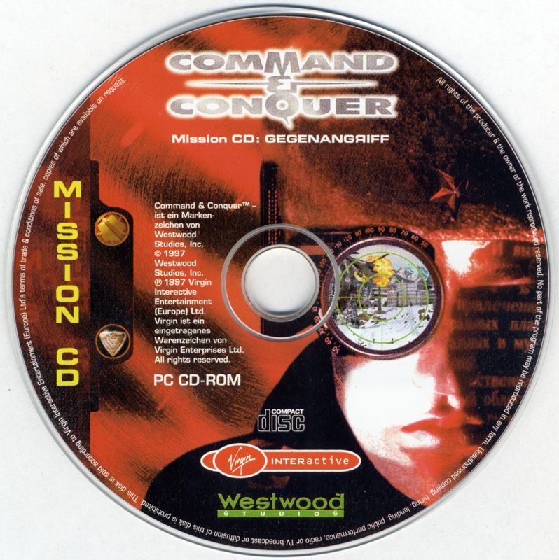 Media for Command & Conquer: Mission CD - Gegenangriff (Limited Edition) (DOS and Windows)