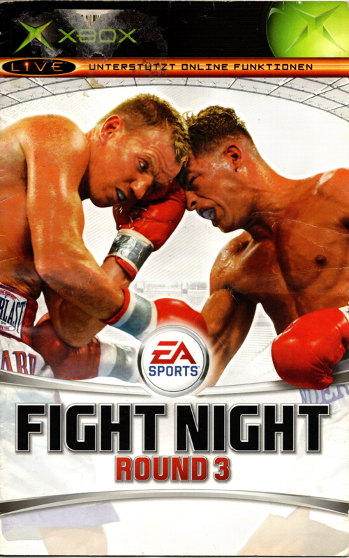 Manual for Fight Night Round 3 (Xbox): Manual (Front)