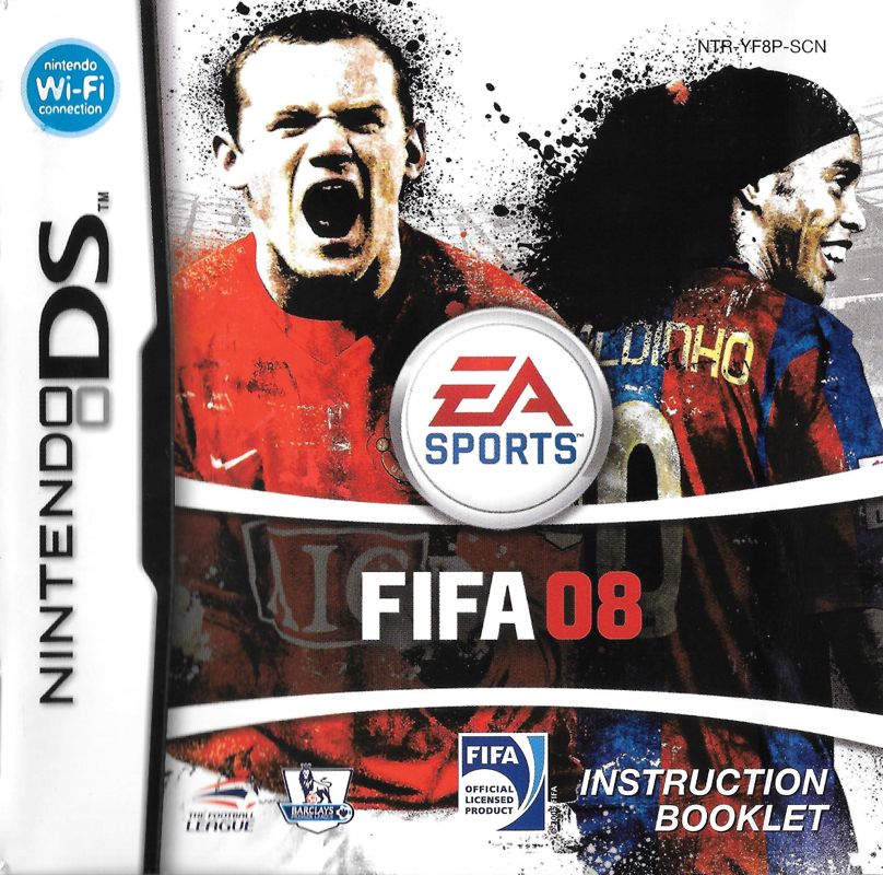 Manual for FIFA Soccer 08 (Nintendo DS): Front
