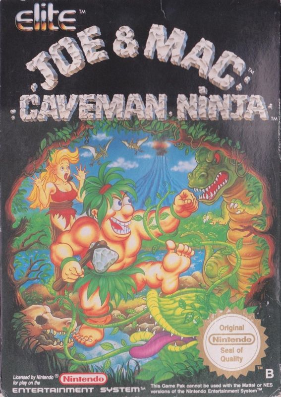 Front Cover for Joe & Mac: Caveman Ninja (NES)