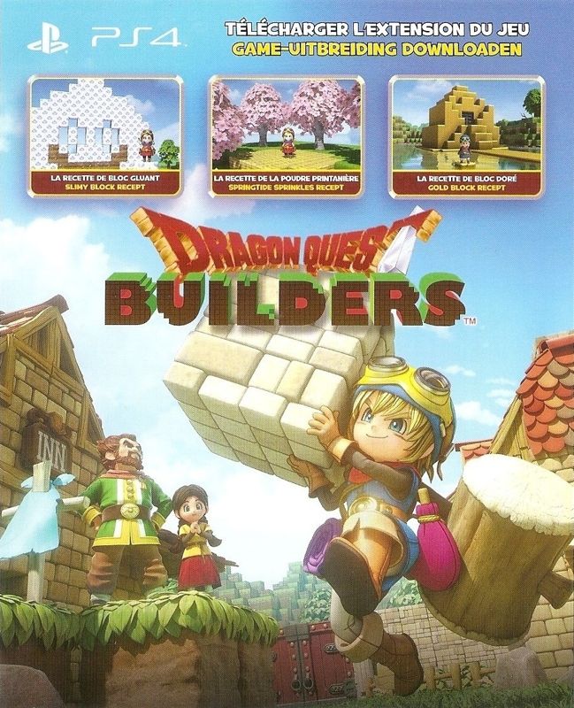 Extras for Dragon Quest Builders (PlayStation 4) (Day one edition): Expansion download card Front