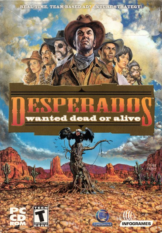 Front Cover for Desperados: Wanted Dead or Alive (Windows) (Small box)