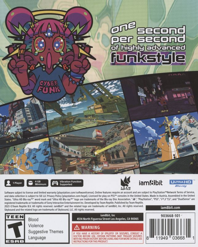Back Cover for Bomb Rush Cyberfunk (PlayStation 5)