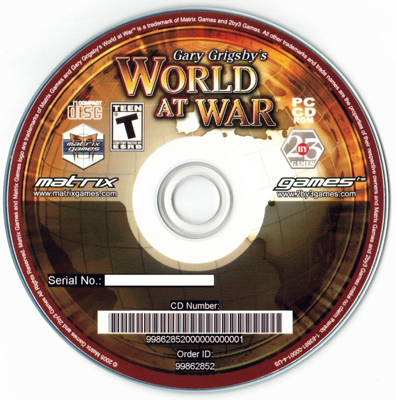 Gary Grigsby's World at War cover or packaging material - MobyGames