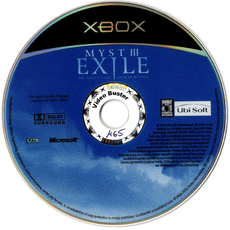 Media for Myst III: Exile (Xbox)