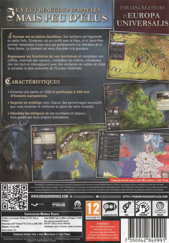 Crusader Kings II cover or packaging material - MobyGames