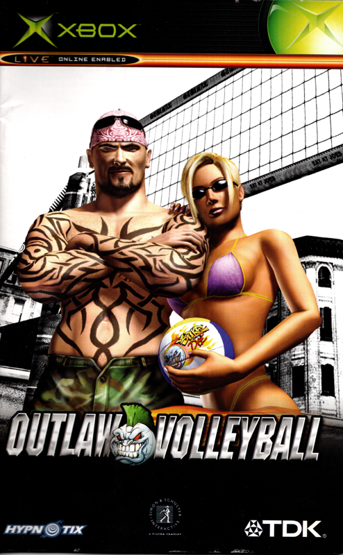 Manual for Outlaw Volleyball (Xbox): Front