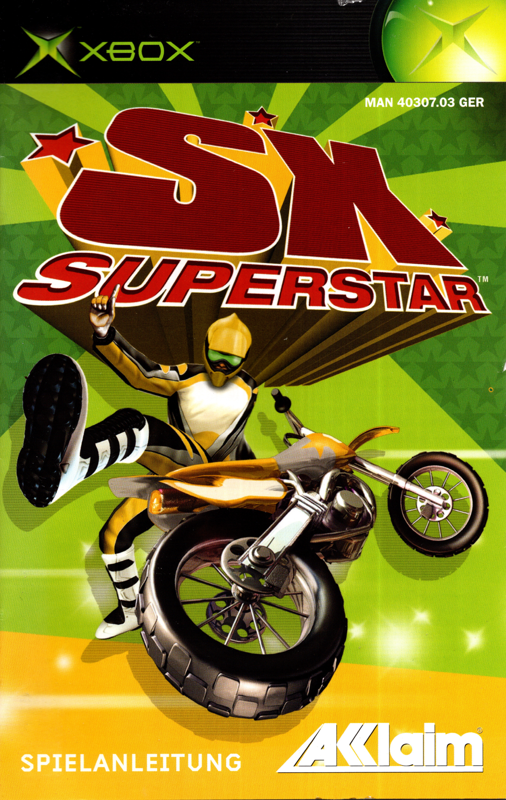 Manual for SX Superstar (Xbox): Front