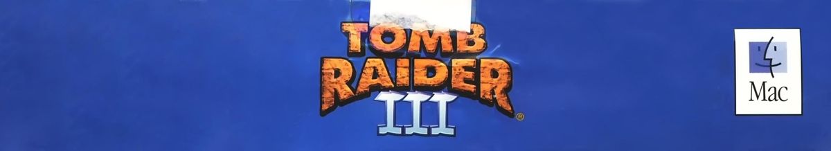 Spine/Sides for Tomb Raider III: Adventures of Lara Croft (Macintosh): Top