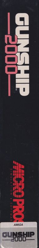 Spine/Sides for Gunship 2000 (Amiga) (Summer Suprise Version): Left