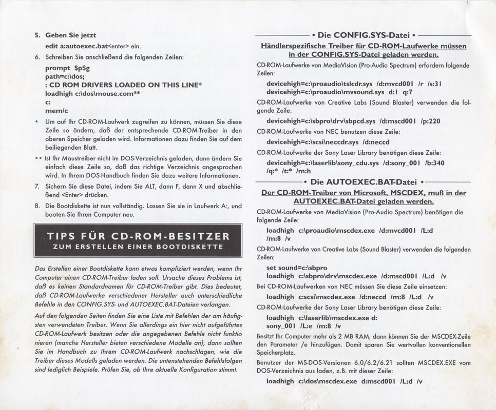 Reference Card for Transport Tycoon (DOS) (CD-ROM release): Back