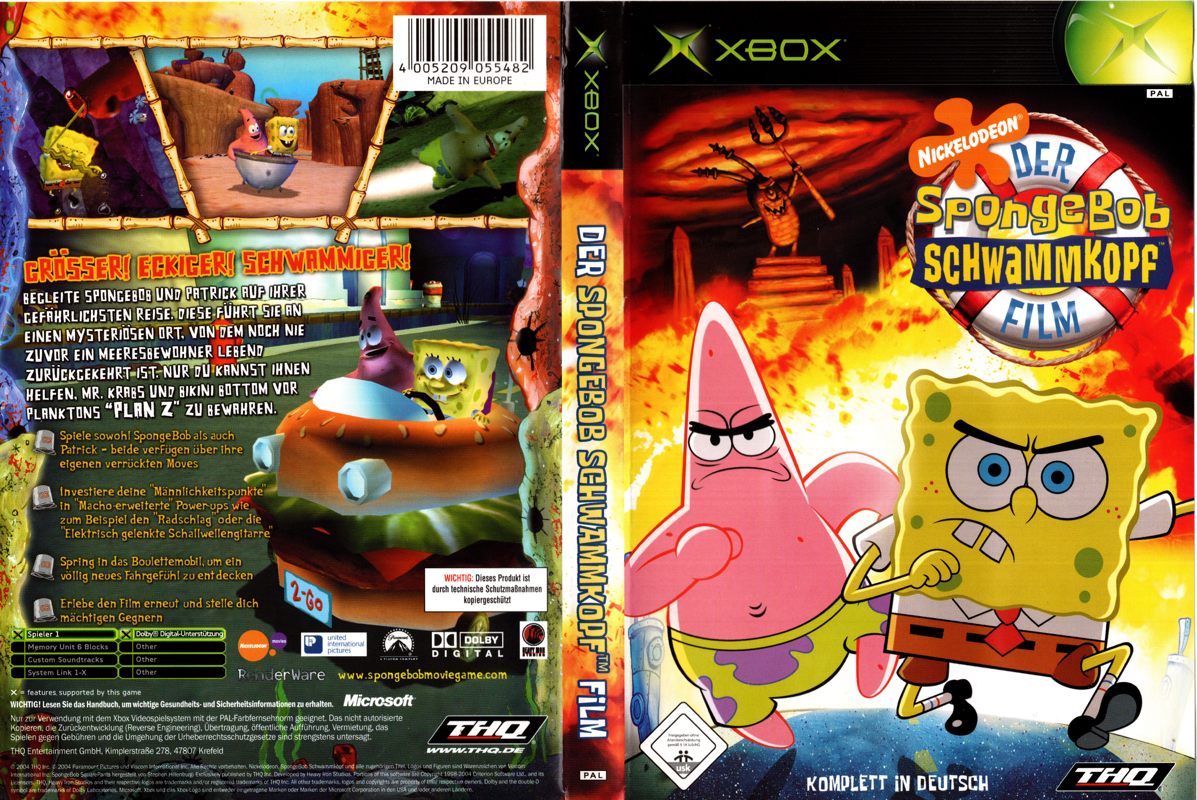 The SpongeBob SquarePants Movie cover or packaging material - MobyGames