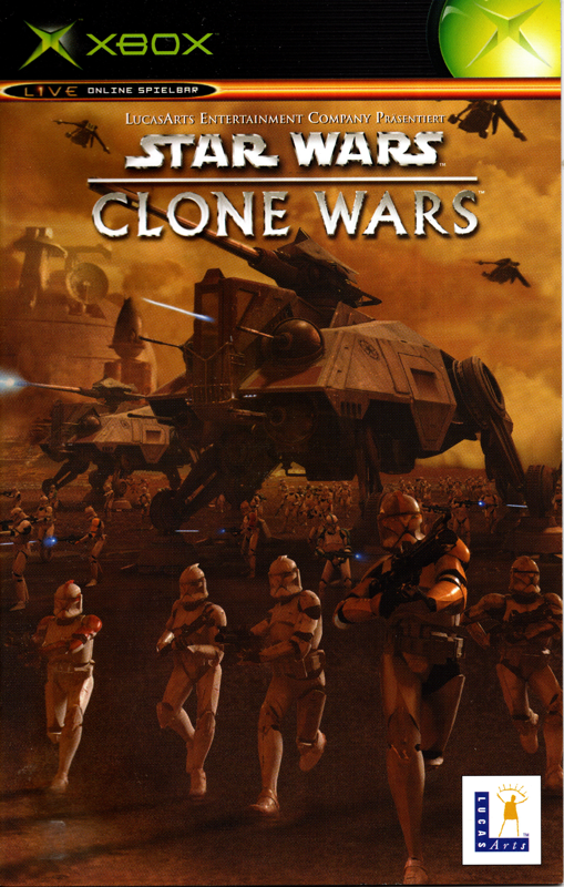 Manual for Star Wars: The Clone Wars (Xbox): Front