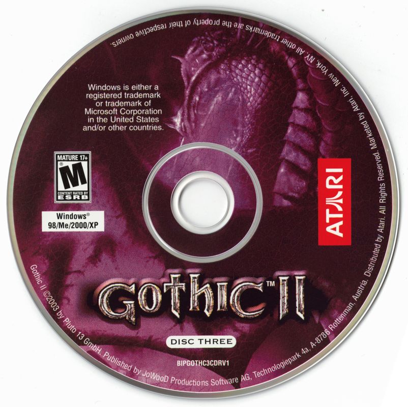 Media for Gothic II (Windows) (Budget release without inside covers): Disc 3
