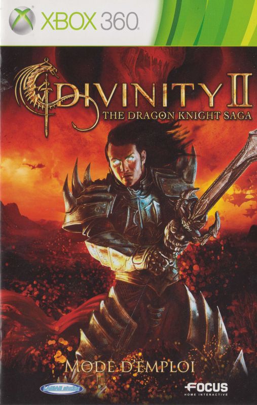 Other for Divinity II: The Dragon Knight Saga (Xbox 360): Quickstart - French (front)