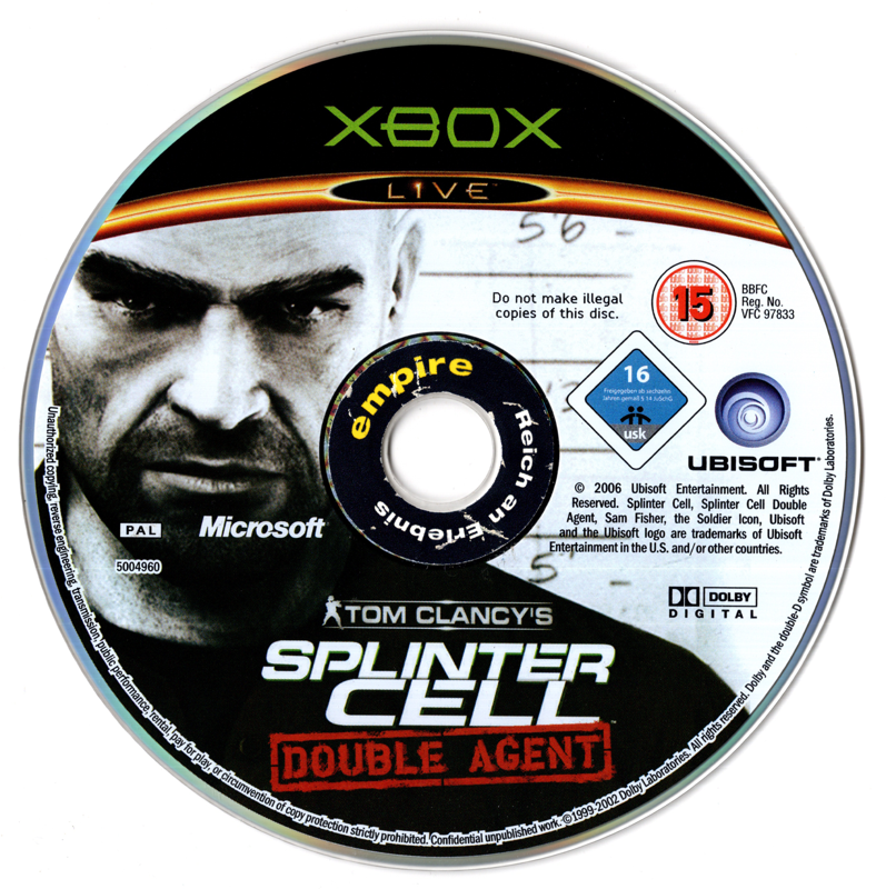 Media for Tom Clancy's Splinter Cell: Double Agent (Xbox)