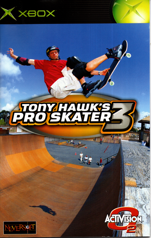 Manual for Tony Hawk's Pro Skater 3 (Xbox): Front