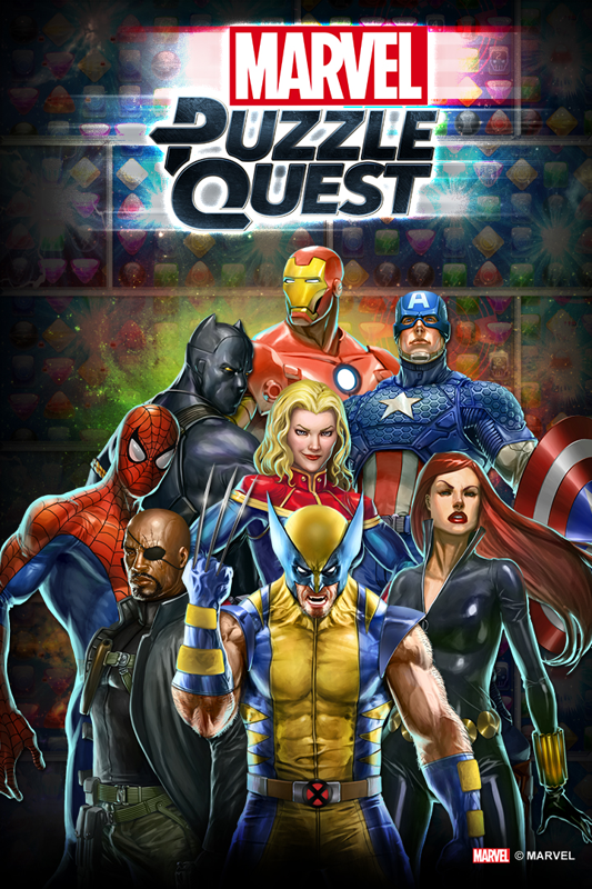 Front Cover for Marvel Puzzle Quest (Xbox One) (download release): 2nd version