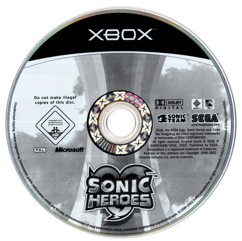 Media for Sonic Heroes (Xbox)