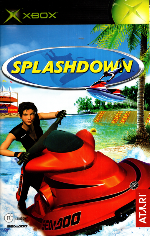 Manual for Splashdown (Xbox): Front