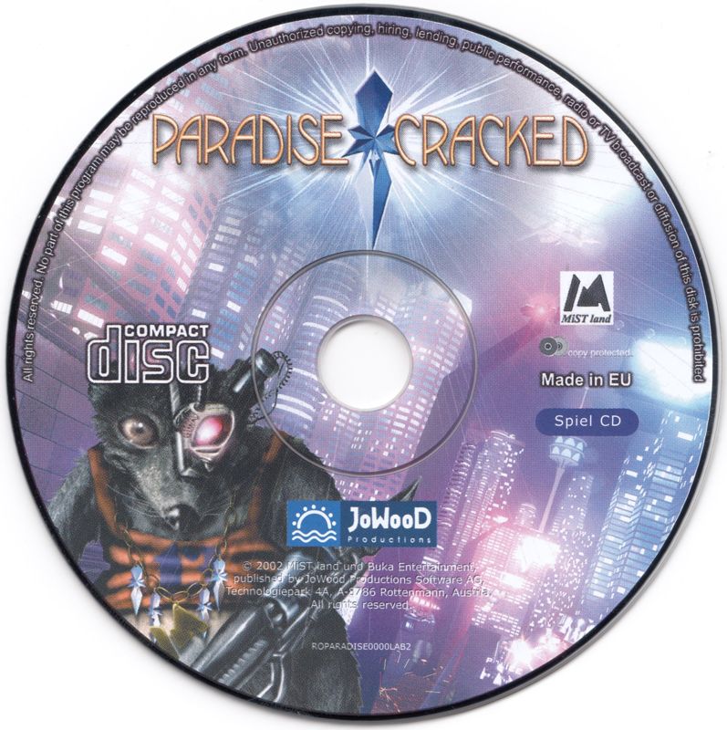 Media for Paradise Cracked (Windows): Game Disc
