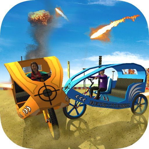 Front Cover for Electric Cycle Rickshaw Fighting Contest (iPad and iPhone)