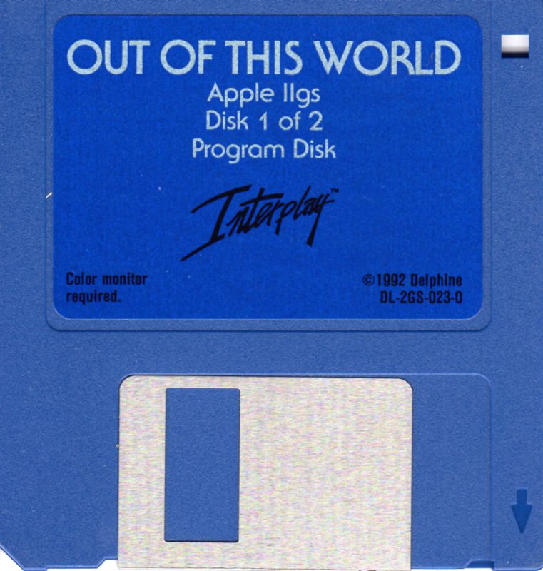 Media for Out of This World (Apple IIgs): Disk 1